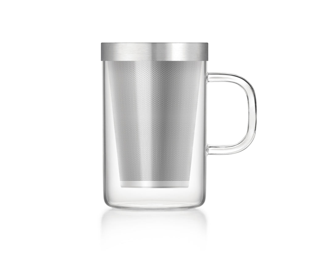 Tekopp med sil og lokk for trekking (stor)