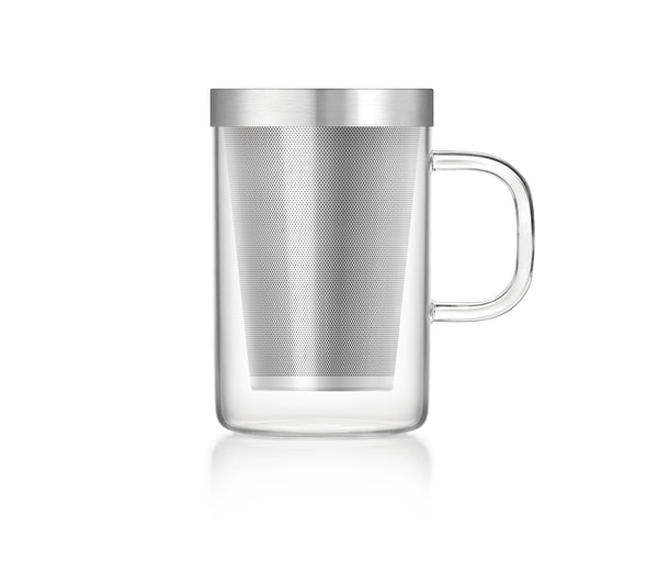 Tekopp med sil og lokk for trekking (stor)