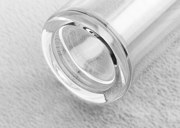 Teflaske i dobbelt glas