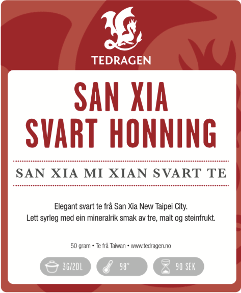 SAN XIA SVART HONNING  SVART TE